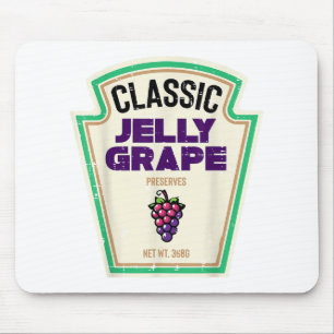 Tapis De Souris Halloween Jelly Grape Funny Groupe alimentaire Cos