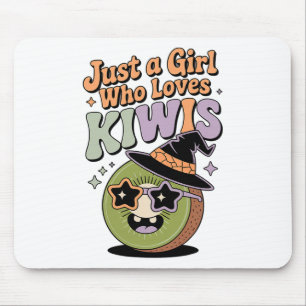 Tapis De Souris Halloween Juste Une Fille Qui Aime Les Femmes Kiwi