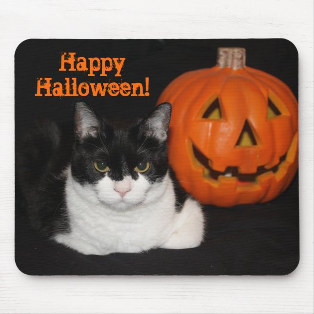 Tapis De Souris Halloween Kitty Mousepad (Devant)