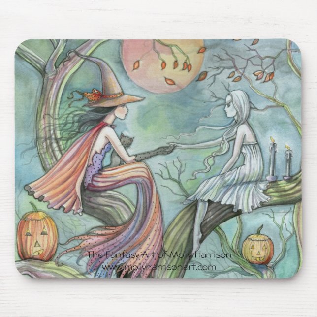 Tapis de souris Halloween, 'Lien intemporel'  Sorc (Devant)