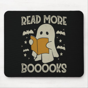 Tapis De Souris Halloween Lire plus Livres Drôle Ghost Livre de le