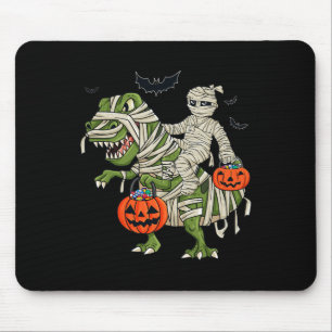Tapis De Souris Halloween maman équitation T Rex Fun Boys Filles E