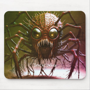 Tapis De Souris Halloween Monster rouge Mousepad