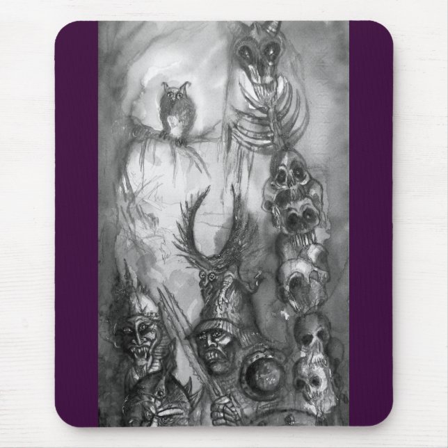 Tapis De Souris HALLOWEEN MONSTERS / ORK WAR Imaginaire (Devant)