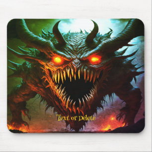 Tapis de souris Halloween Monstre Géant