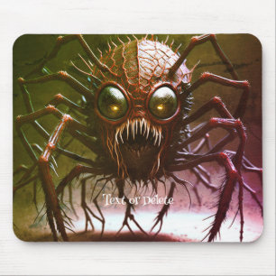 Tapis de souris Halloween Monstre Rouge