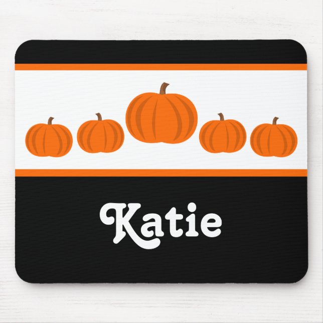Tapis De Souris Halloween Mousepad citrouille Row (Devant)