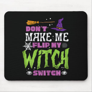 Tapis De Souris Halloween Ne Me Rendre Flip Sorcier Switch Drôle C