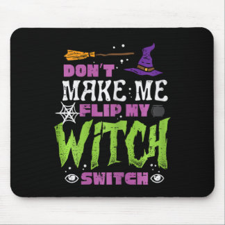 Tapis De Souris Halloween Ne Me Rendre Flip Sorcier Switch Drôle C