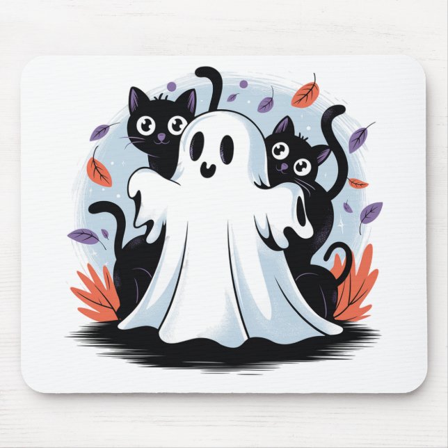 Tapis De Souris Halloween Night Prowl (Devant)