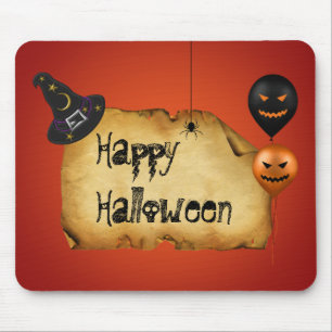 Tapis De Souris Halloween Old Parchment Greeting
