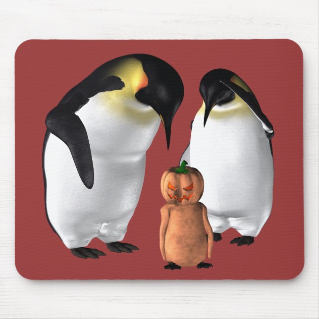 Tapis De Souris Halloween Penguin (Devant)