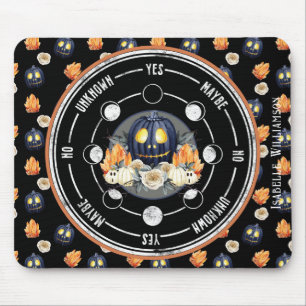 Tapis De Souris Halloween Samhain Citrouille cristaux Pendulum Spi