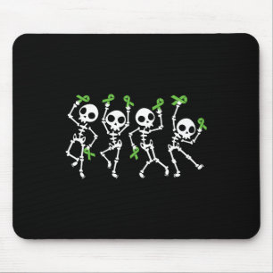Tapis De Souris Halloween Sensibilisation à la santé mentale Squel