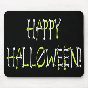 Tapis De Souris Halloween Snakes and Bones Text