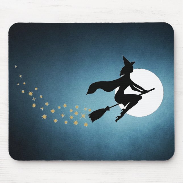 Tapis De Souris Halloween - sorcière (Devant)