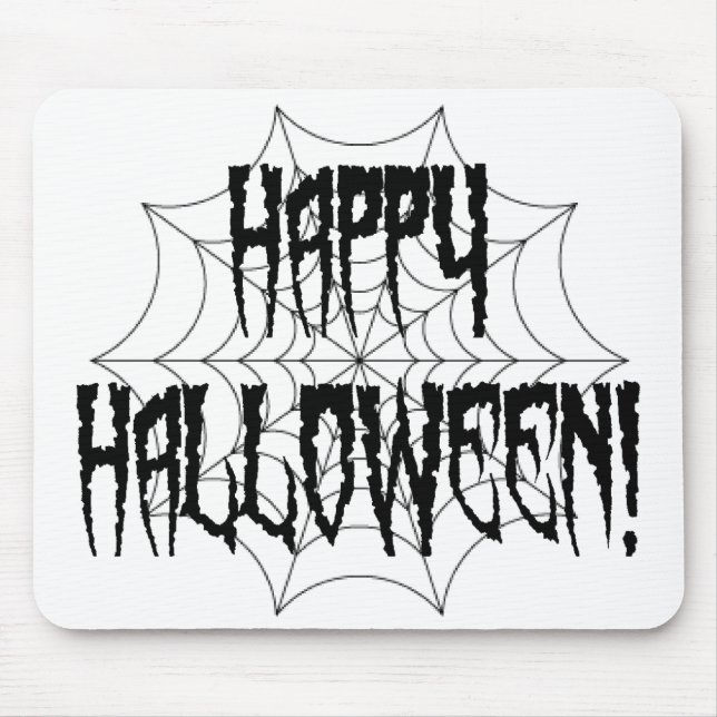 Tapis De Souris Halloween Spider Fingers and Web (Devant)