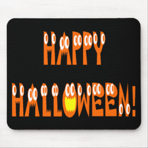 Tapis De Souris Halloween Squash Text