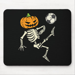 Tapis De Souris Halloween Squelette de football Costume de footbal