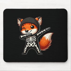 Tapis De Souris Halloween Squelette Enfants Femmes Hommes Fox