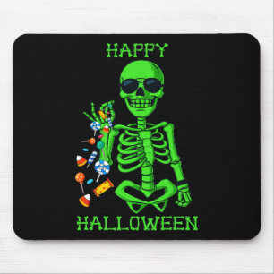Tapis De Souris Halloween Squelette Saler Bonbon Amusant 1