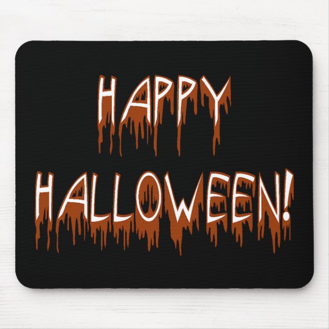 Tapis De Souris Halloween Suffering Text (Devant)