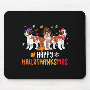 Tapis De Souris Halloween Thanksgiving Noël drôle Saint Berna