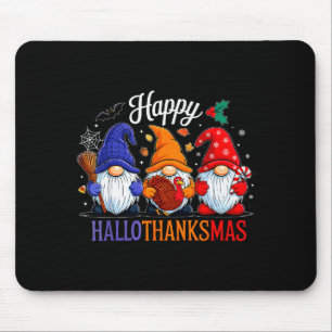 Tapis De Souris Halloween Thanksgiving Noël Joyeux Hallothanks