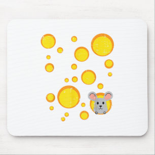 Tapis De Souris Halloween Trou de fromage Souris mignonne Rat cost