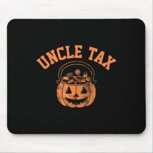 Tapis De Souris Halloween Vintage Oncle Tax Citrouille Épouvante T