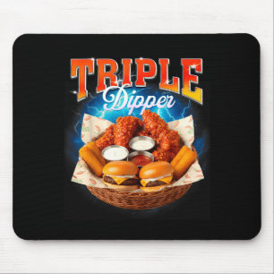 Tapis De Souris Hamburger de restauration rapide Nugget de poulet 
