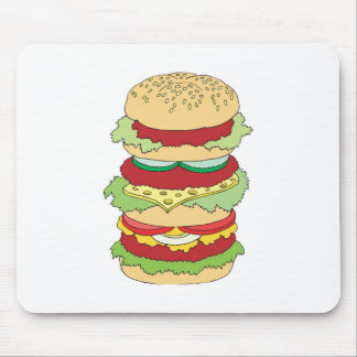 Tapis De Souris hamburger triple pont