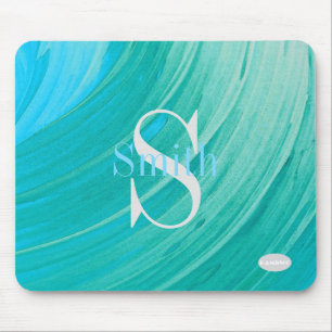 Tapis De Souris HAMbWG - Monogramme à spirale aquatique