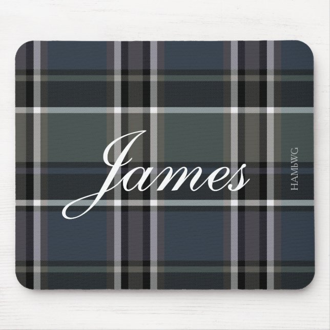 Tapis De Souris HAMbWG - Mousepad - BluePlaid (Devant)