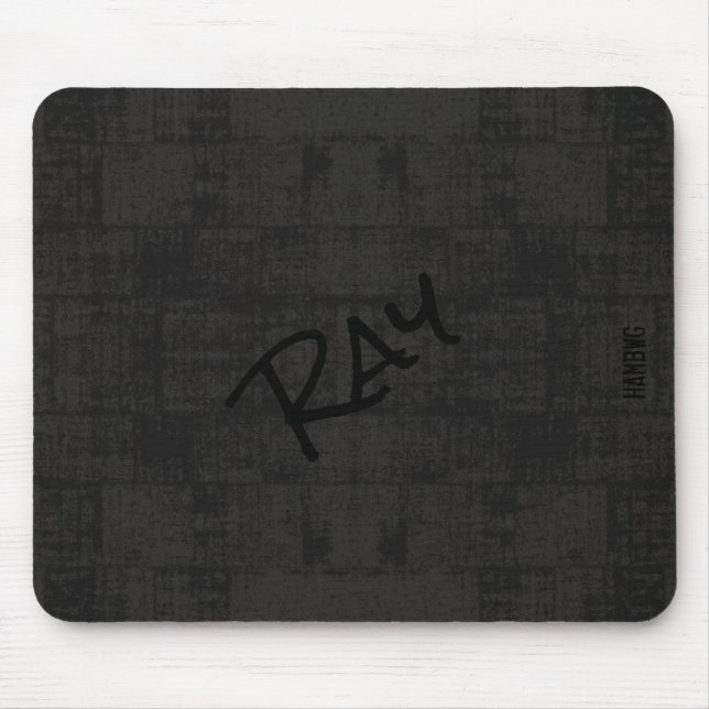Tapis De Souris HAMbWG - Mousepad - Noir en détresse (Devant)