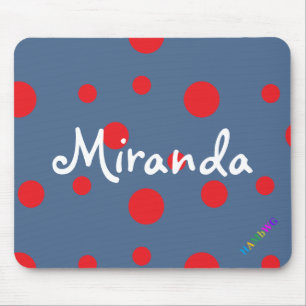 Tapis De Souris HAMbWG - Souris d'ordinateur - Pois rouges