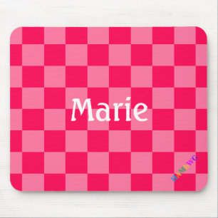 Tapis De Souris HAMbWG - Souris d'ordinateur - Vérificateur rose c