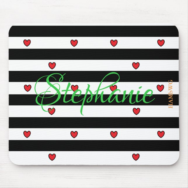 Tapis De Souris HAMbyWG - Pad de souris - Coeurs minuscules rouges (Devant)