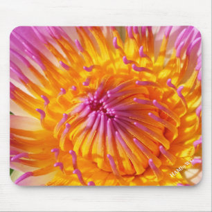 Tapis De Souris HAMbyWG - Pad souris - Fleur rose et jaune