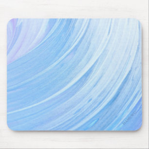 Tapis De Souris HAMbyWG - Plaque de souris - Balayage bleu-argent