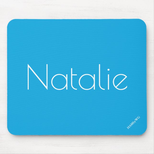 Tapis De Souris HAMbyWG - Plaque de souris - Bleu d'Aqua (Devant)