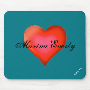 Tapis De Souris HAMbyWG - Plaque de souris - Coeur rouge
