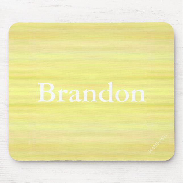 Tapis De Souris HAMbyWG - Plaque de souris - Jaune Washed (Devant)
