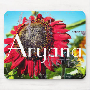 Tapis De Souris HAMbyWG - Plaque de souris - Tournesol rouge