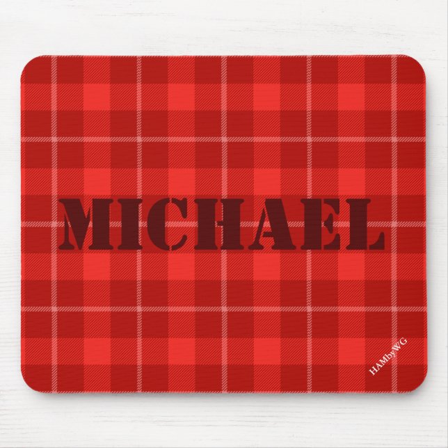 Tapis De Souris HAMbyWG - Plaque souris - Plaqué rouge (Devant)
