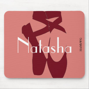 Tapis De Souris HAMbyWG - Slipper de ballet rouge pour souris