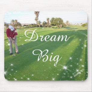 Tapis De Souris HAMbyWG - Souris - Golfer Dream Big