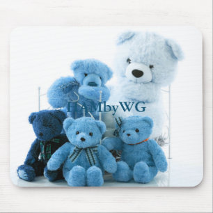Tapis De Souris HAMbyWG - souris Pad - Nounours bleus