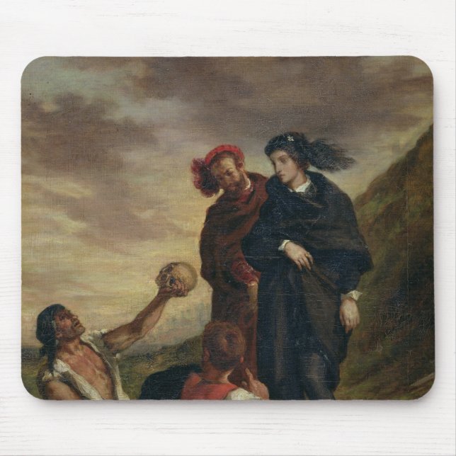 Tapis De Souris Hamlet et Horatio dans le cimetière (Devant)