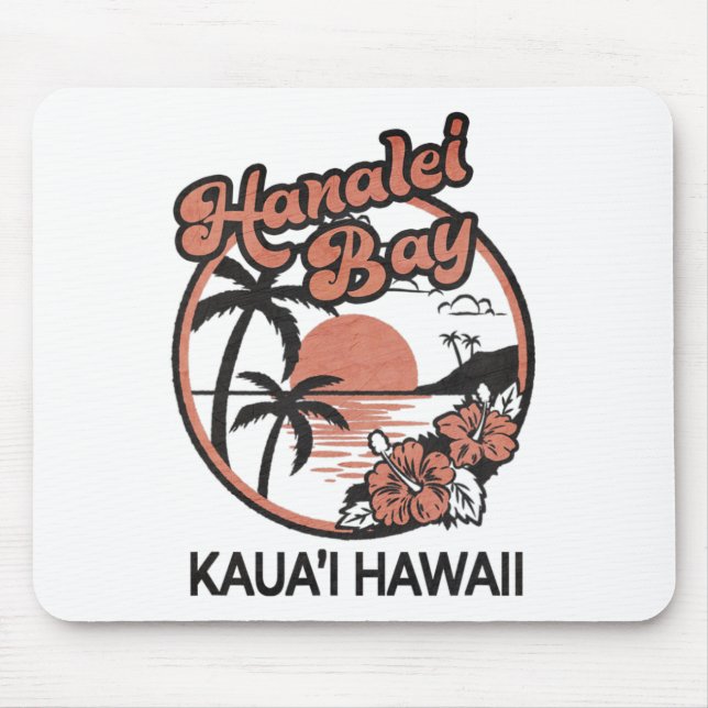 Tapis De Souris Hanalei Bay Kauai Hawaii (Devant)